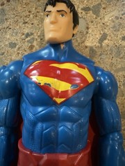 Mattel DC Comics Superman Action Figure w/ Red Cloth Cape, Plastic & Fabric