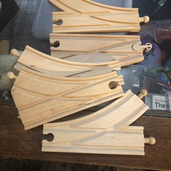 Lot Of About 70 Track Pieces And 20 Additional Train Accessories Parts Used