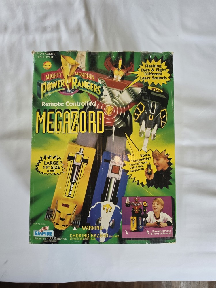 MIGHTY MORPHIN POWER RANGERS MEGAZORD ROBOT REMOTE CONTROL TOY 1994 BOXED