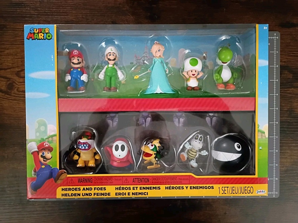 10-PK SUPER MARIO 2.5″ Nintendo Jakks Rosalina Bowser Jr Mecha-Koopa Dry Bones