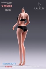 YM503 1/6 Medium Breast Thin Waist Girl 12″ Female Action Figure Body Hands Foot
