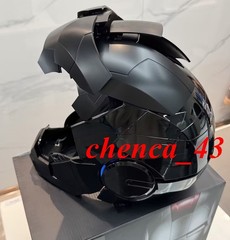 US Now!!! 1:1 Wearable Full Black MK5 Helmet LED Iron Man Full Face Mask w/ Box