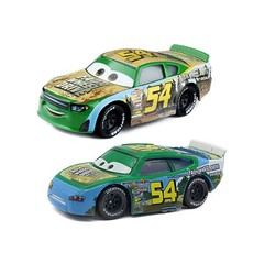 2PCS Disney Pixar Cars1 3 NO.54 Green Car Collectible Die-cast Model Toy Car Boy
