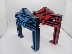 Retro Mini Recognizer 2 pack for Vintage Tron action figures and lightcycle toys