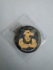 GoatGuns Challenge Coin with removable Magnetic AR attachment