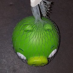 Angry Birds Stress Ball Pencil Topper Green Pig 3″ Foam Figure Rovio 2012 NEW