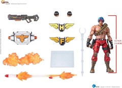 Hiya Toys Contra: Operation Galuga Lance Bean Exquisite Basic 1:12 Action Figure