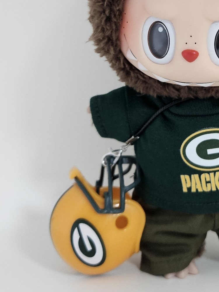 GREEN BAY PACKERS Football HELMET Charm Accessory FOR 15-17 CM LABU MONSTERS