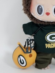 GREEN BAY PACKERS Football HELMET Charm Accessory FOR 15-17 CM LABU MONSTERS