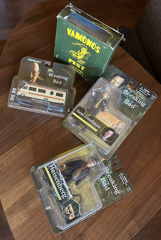 Mezco Breaking Bad 6” Action Figure Lot & RV Collectible Rare New Unopened