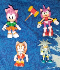 Rose Cream Amy Silver Sonic Figure Lot Jakks Pacific