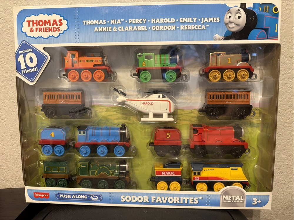 Fisher Price Thomas & Friends Push Along Sodor Favorites 10 Pack Metal Engines
