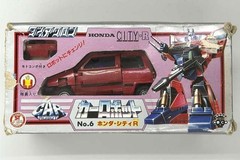 Takara Diaclone Car Robot No 6 Honda City R Vintage Figure 4.1 x 2.2 x 2.0 in.