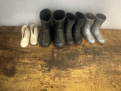 GI Misc Accessories 1960s -Damaged Shoes, Weapons Field items- READ DETAILS