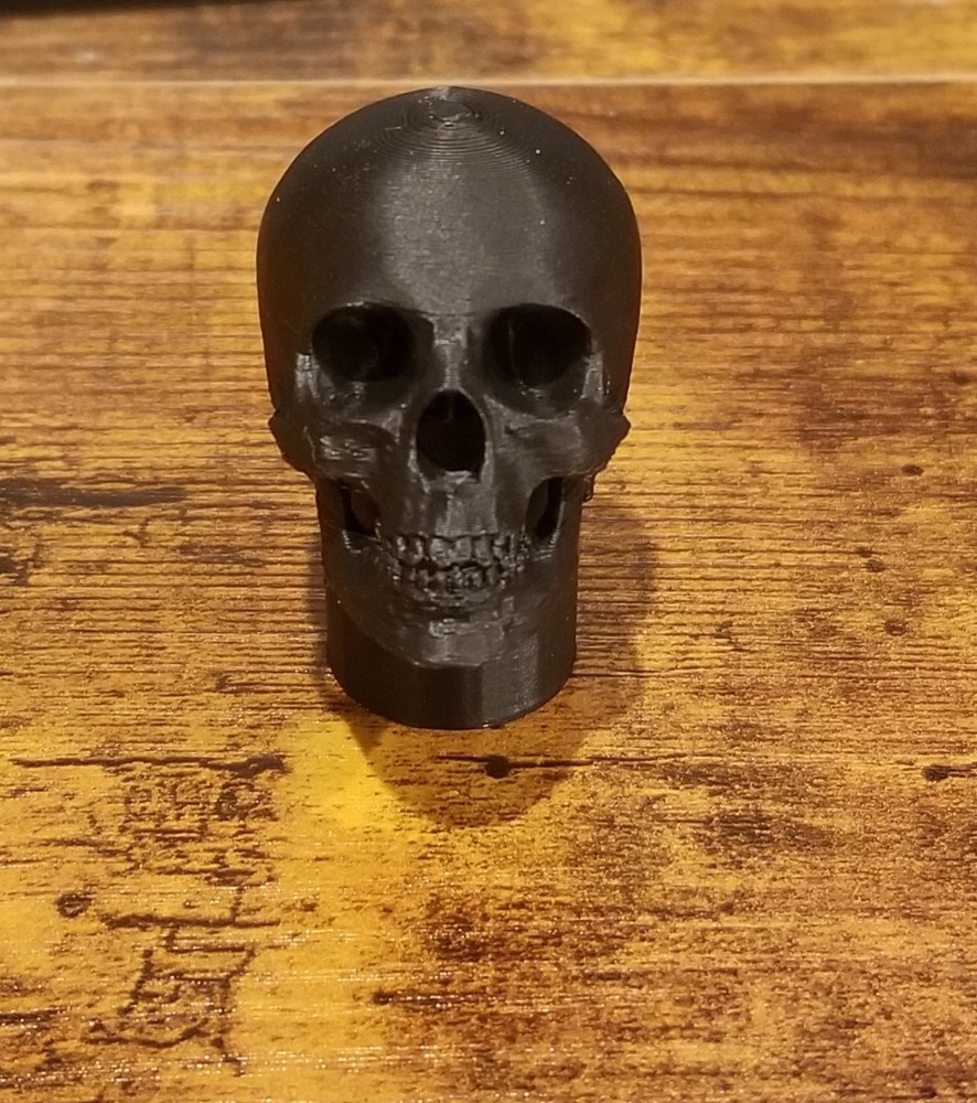 Custom 3d printed 1/6 skull head sculpt in multiple colors