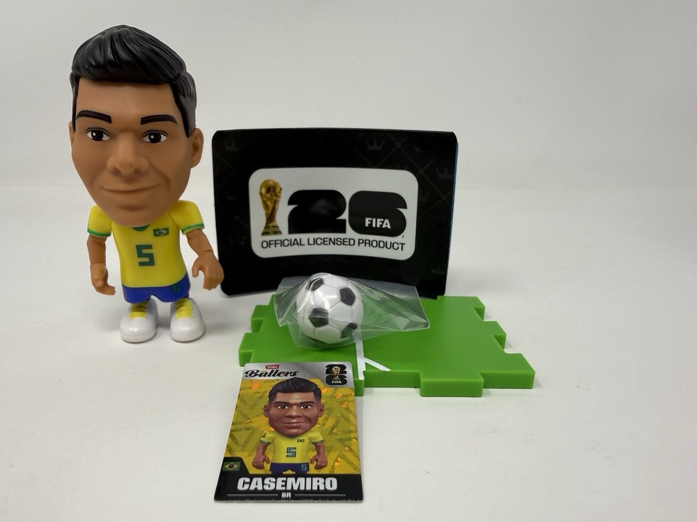 Zuru Ballers FIFA World Cup 2026 Casemiro #5 Brazil Canarinho Figure Soccer