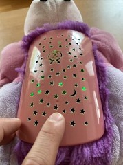 Dream Lites Pillow Pets Butterfly Pink Purple Light-Up Nightlight Stars Pattern