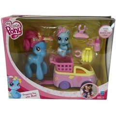 My Little Pony Shopping Day with Mom Rainbow Dash G3.5 Playset 2009 Hasbro NEW