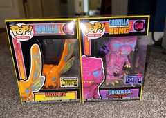 Funko Pop! Movies – Lot Of 2 Blacklight Figures # 1347 & 1348 Mothra & Godzilla