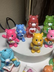Vintage & Modern Lot of 12 Care Bear Toy Figures Collectible Bundle-Cake Toppers