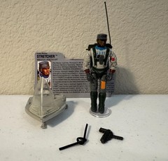 GI Joe 1990 Stretcher Medical Specialist Action Figure File Card Almost Complete