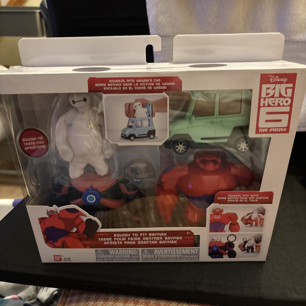 Disney Big Hero 6 The Series Squish-to-Fit Baymax Playset Bandai NIB Sealed 2018