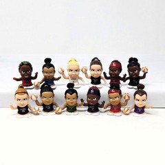 TeenyMates WNBA Basketball Mini Figures NEW Lot of 12 Different Players (Bin2)