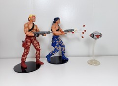 NECA Contra Bill Mad Dog Rizer & Lance Scorpion Bean Figures Player Select NES