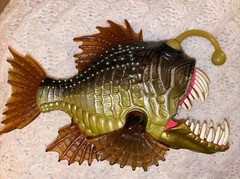 Chap Mei Deep Sea Anglerfish with Chomping Mouth Action Figure Fish Toy