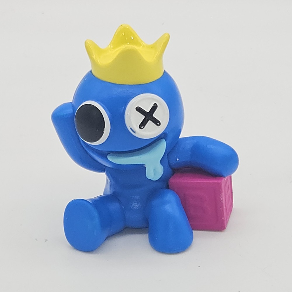 Rainbow Friends BLUE with Pink Block Mini Figure PhatMojo 2023 Series 1 Roblox