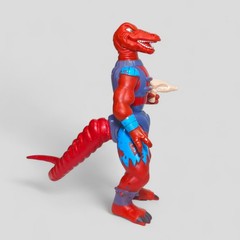 DINOSAUCERS GENGHIS REX 🇧🇷 GLASSLITE BRAZIL VINTAGE FIGURE REPRO TAIL 3D GUN