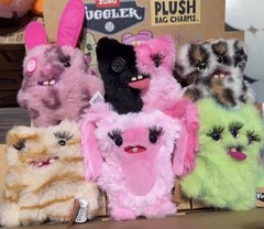 Zuru Fuggler Baby Baddies Plush Choice Pink Bunny Three Eye Split Misfit PICK