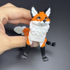 12cm Fox Posable Eco-friendly Safe Precision-printed Gift Toy 3DPrinted Ordinary
