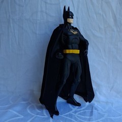 1998 Dc Comics Batman Heroes Black Action Figure with Cape Plastic Fabric