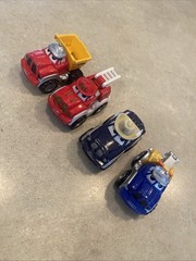 2000 Hasbro Tonka Chuck & Friends Fire Truck Lot 3 pcs Die-cast & Plastic Parts
