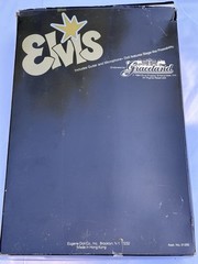 Elvis Presley Graceland 12 in Action Figure w/ Guitar Mic 1984 with souvenir cup