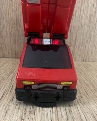 2000 Bandai Power Rangers Lightspeed Rescue Pyro Rescue One Fire Truck *TESTED*
