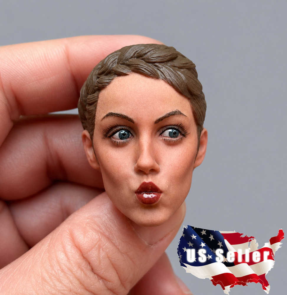 1/6 Female Head Sculpt Kissing Funny Expression For 12″ PHICEN Hot Toys Figure