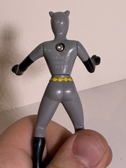 DC Catwoman Action Figure Gray Black Yellow Plastic Batman Franchise 1994