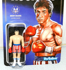 ROCKY 4 AMERICA FLAG TRUNKS NEW SEALED NICE CARD SUPER7 ReACTION 3.75