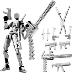Dummy 13 Action Figure Titan 13 Robot Toy Fully Articulated Weapons Hand Set