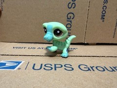 Vintage Littlest Pet Shop LPS Crocodile #2573 Authentic Cutest Pets Hasbro 2008
