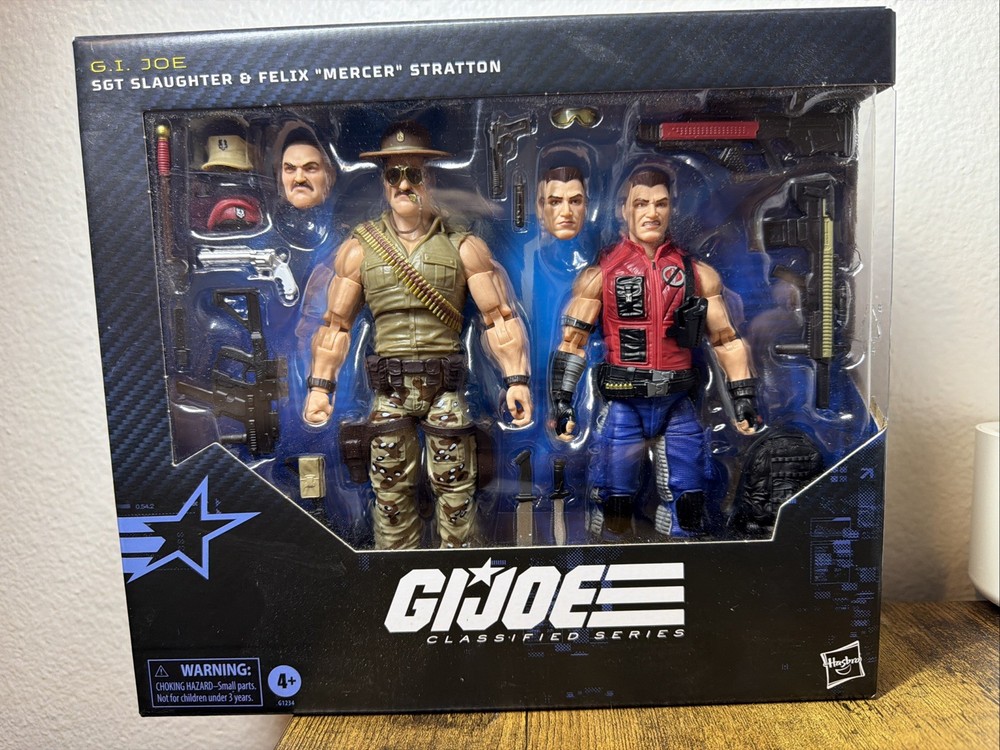G.I. Joe Classified Sgt. Slaughter & Mercer 2-pack. New/Sealed #173