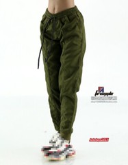 1/6 Green Casual Slim Pants Trousers Clothes Fit 12” Female Action Figure Body
