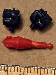 HASBRO vtg Transformers G1 OPTIMUS PRIME Left & Right Fist 1984 Magnus Missile