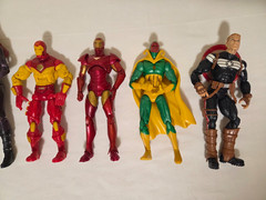Marvel Figure Lot. 6″. Iron Man, Vision, Black Widow. Legends, Diamond Select