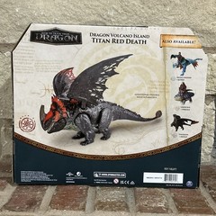 NEW! 2025 How to Train Your Dragon Titan Red Death Volcano Island Action Figure
