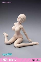 86TOYS 1/12 T86-ST Flexible 6″ Slim Female Joint Action Figure Head &Body Model