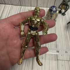 1990’s Star Wars Lot of 5 Action Figures C3PO, R2D2, Yoda, Watto, Droid Toys