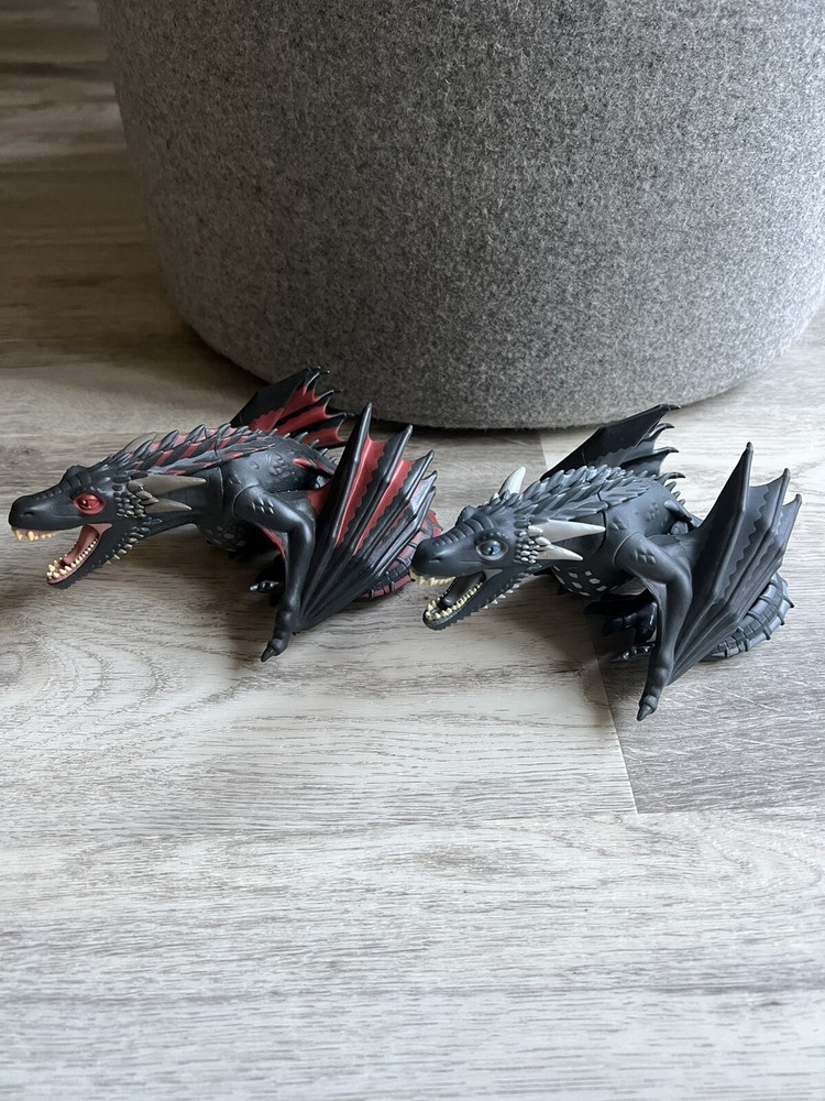 Game Of Thrones Titans Drogon and Wright Viserion Dragons Lot of 2